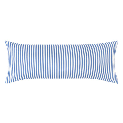 The Capri Blue Striped Extra Long Throw Pillow