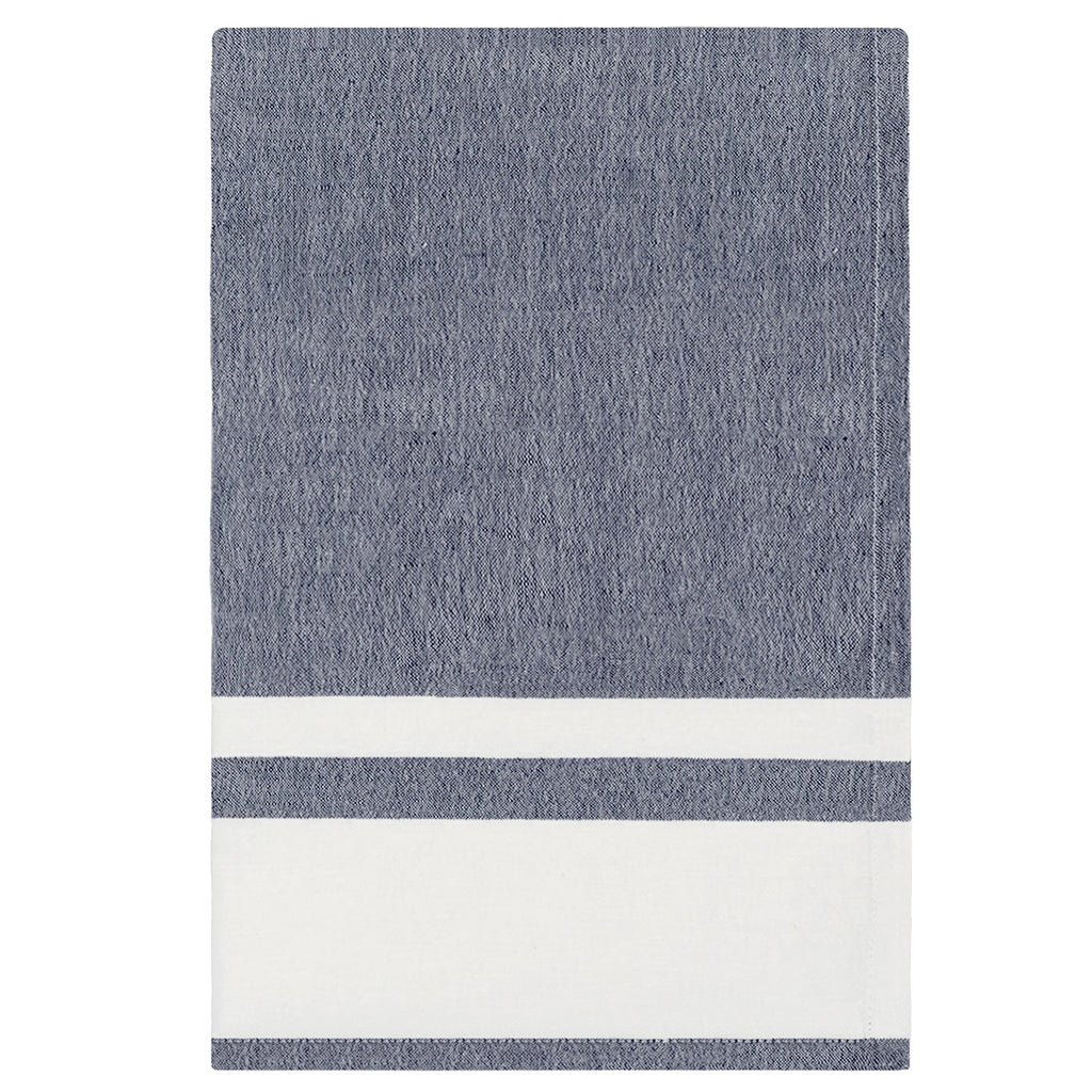 The Chambray Stripe Indigo Tea Towel  