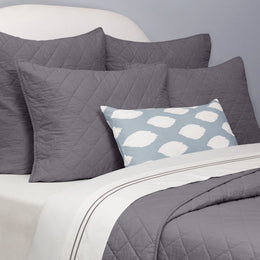 Dusk Blue and White Raindrop Pillow