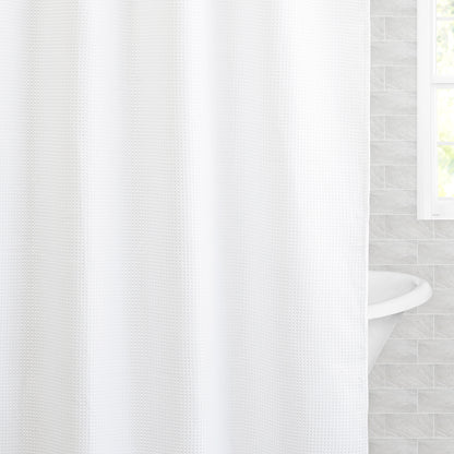 The Classic Waffle Shower Curtain