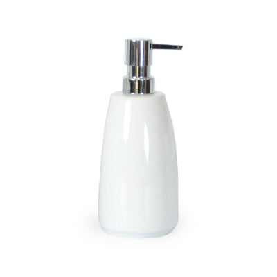 Classic White Ceramic Bath Accessories, Soap/Lotion Pump
