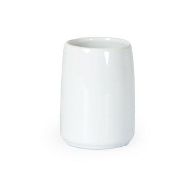 Classic White Ceramic Bath Accessories, Tumbler