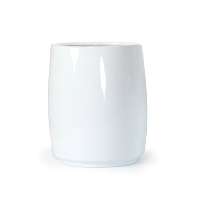 Classic White Ceramic Bath Accessories, Waste Basket