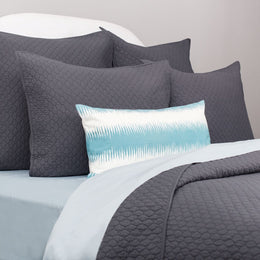The Cloud Charcoal Grey Quilt & Sham