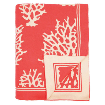 Coral Reef Reversible Patterned Throw