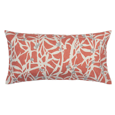 Coral Berries Throw Pillow