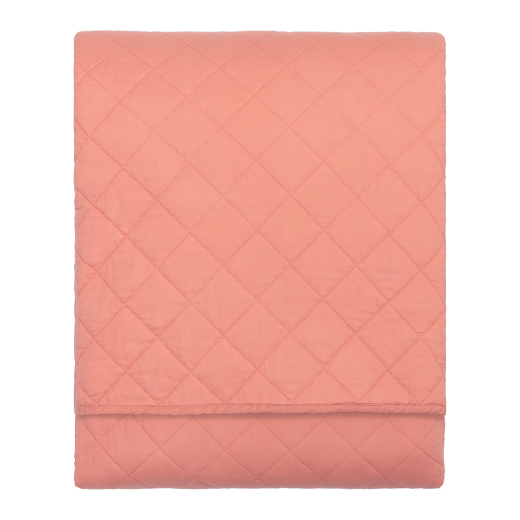 The Diamond Coral Quilt & Sham