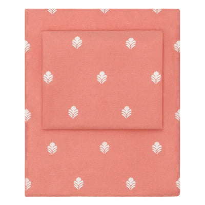 Coral Flora Sheet Set 2 (Fitted & Pillow Cases)