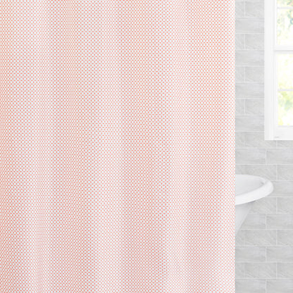 The Coral Morning Glory Shower Curtain