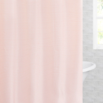 The Coral Morning Glory Shower Curtain
