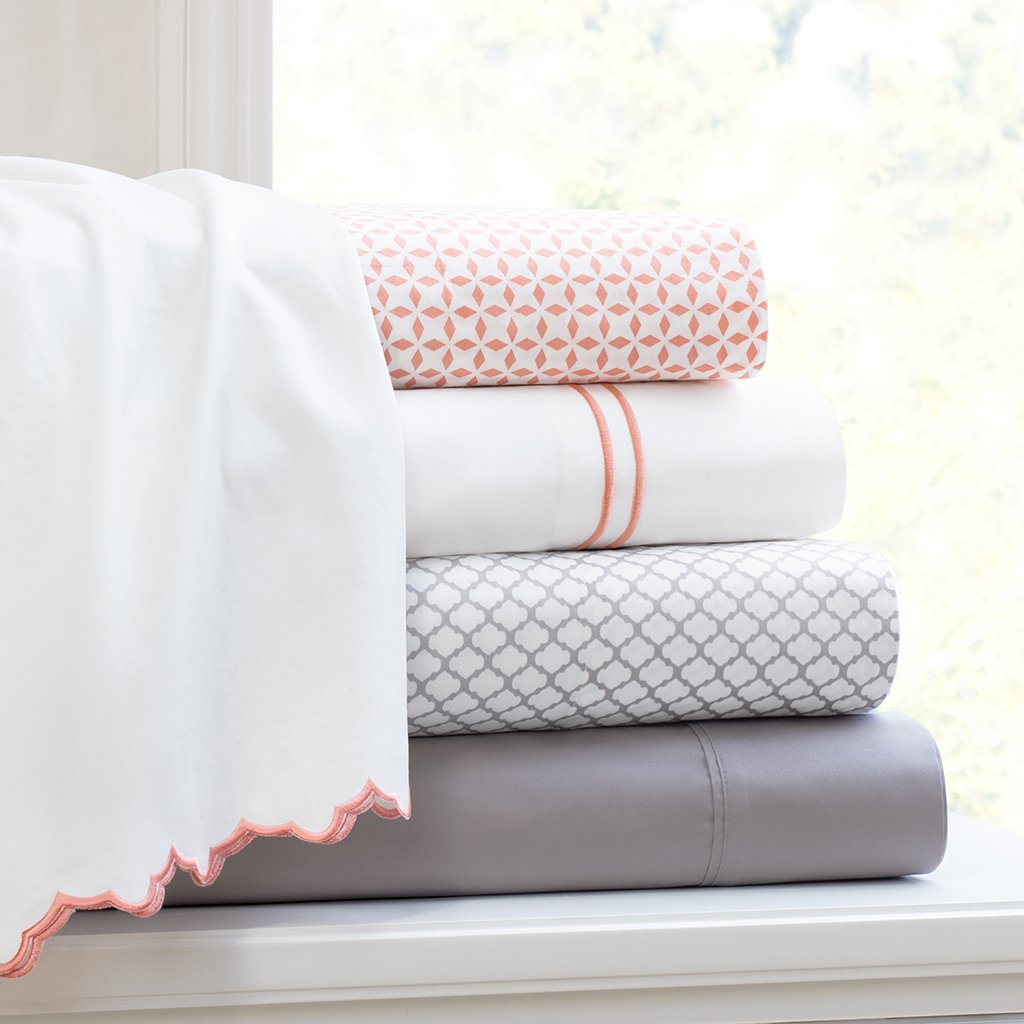 Coral Morning Glory Flat Sheet