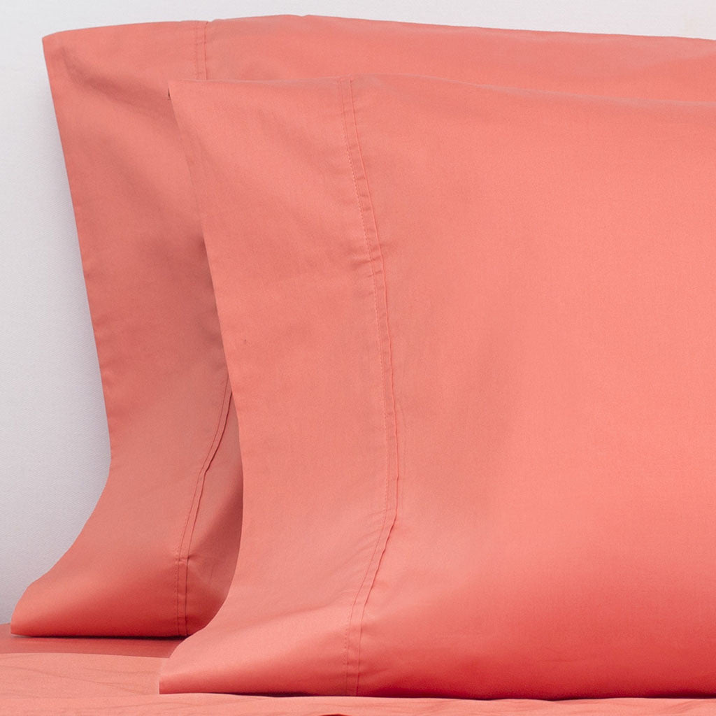 Coral 400 Thread Count Pillowcase Pair