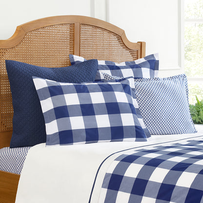 Dakota Navy Blue Duvet Cover