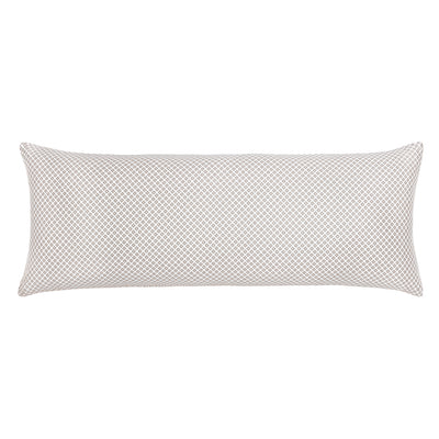 The Taupe Diamonds Extra Long Lumbar Throw Pillow