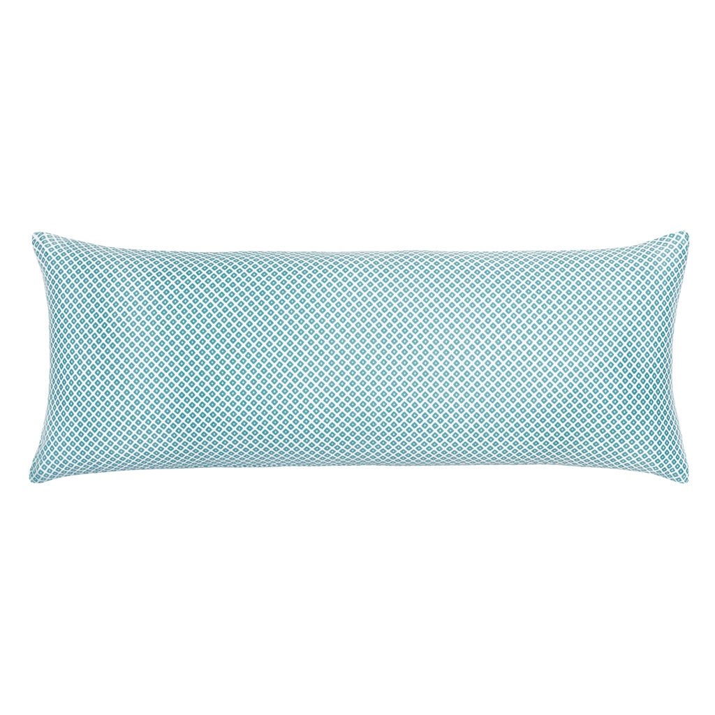 Bedroom inspiration and bedding decor | The Turquoise Diamonds Extra Long Lumbar Throw Pillow Duvet Cover | Crane and Canopy