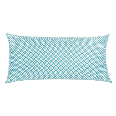 Turquoise Diamonds Throw Pillow