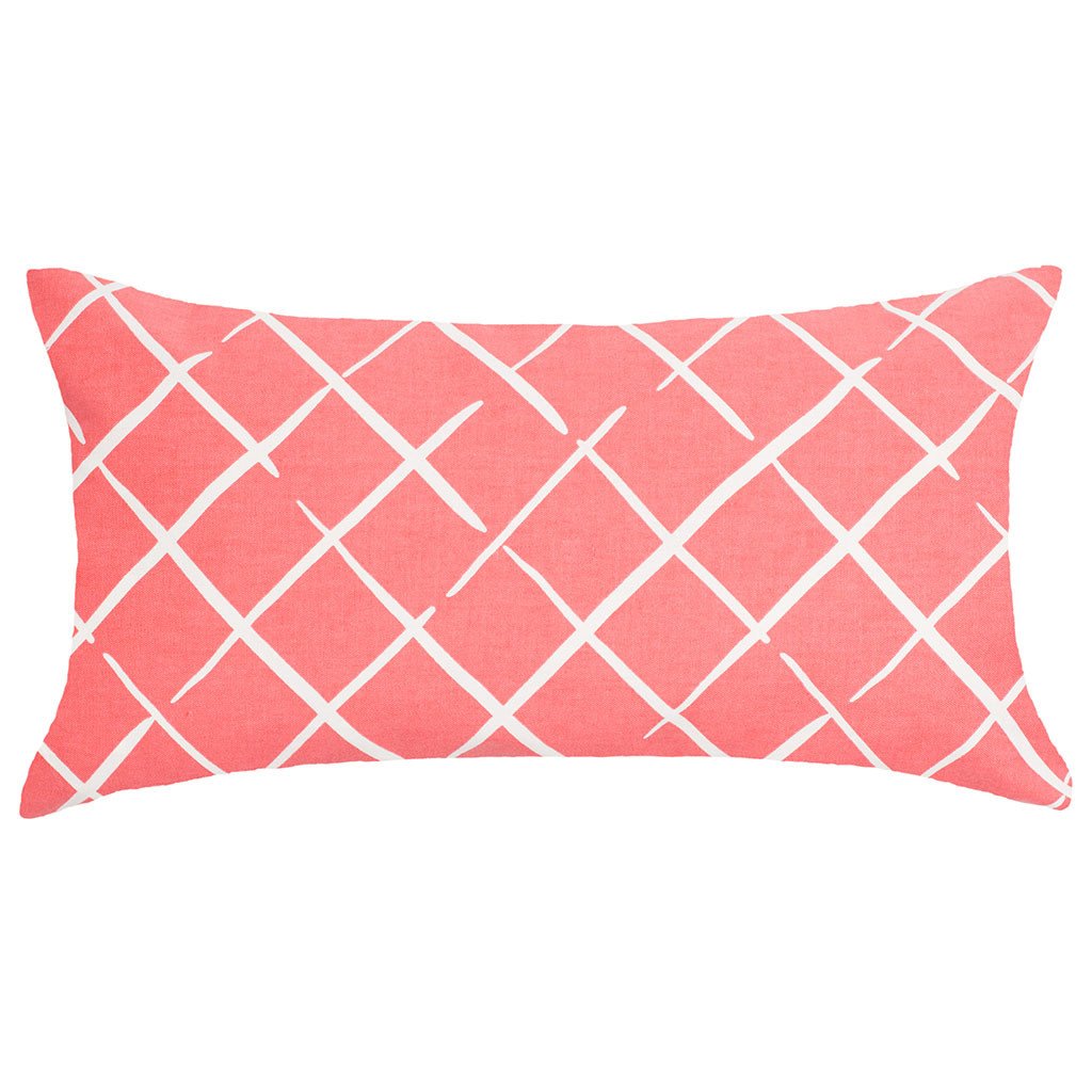 Bedroom inspiration and bedding decor | Coral Diamonds Throw Pillow Duvet Cover | Crane and Canopy