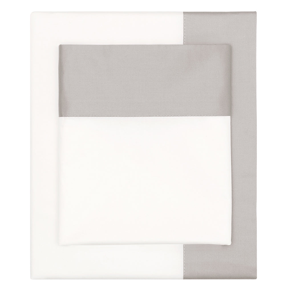 Bedroom inspiration and bedding decor | The Dove Grey Border Sheet Sets | Crane and Canopy