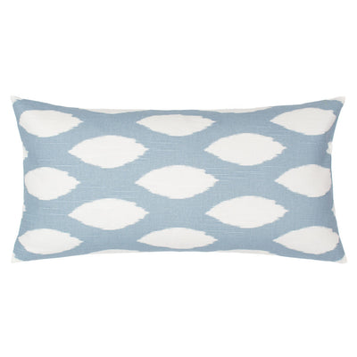 Dusk Blue and White Raindrop Pillow