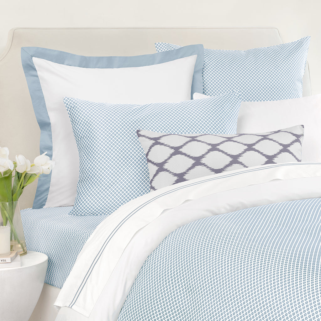 Bedroom inspiration and bedding decor | Edie French Blue Sham Pair Duvet Cover | Crane and Canopy