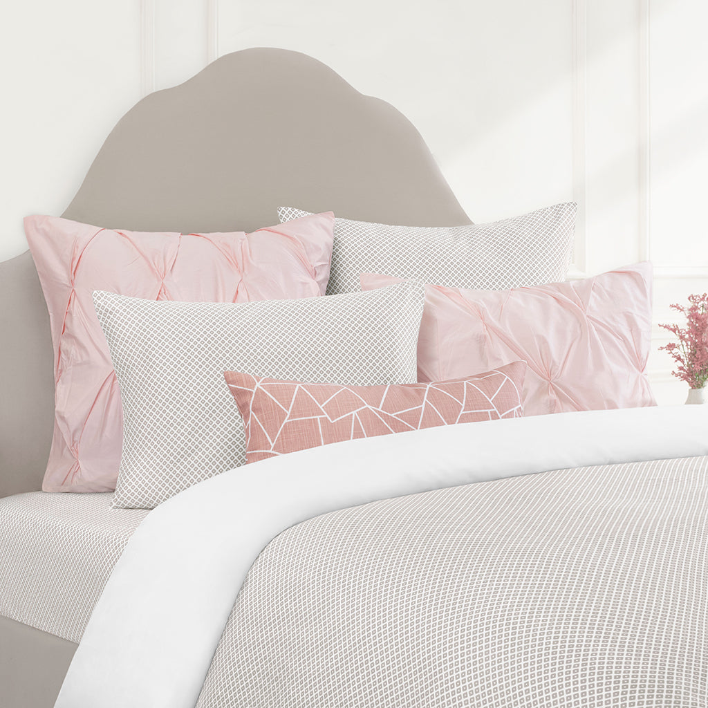 Bedroom inspiration and bedding decor | Edie Taupe Sham Pair Duvet Cover | Crane and Canopy