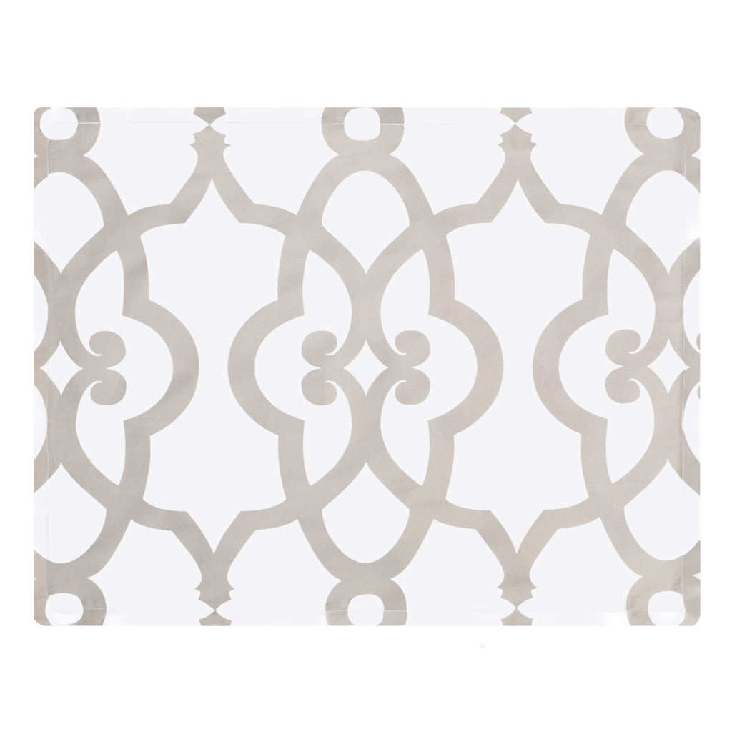 Dove Grey Florentine Sham Pair