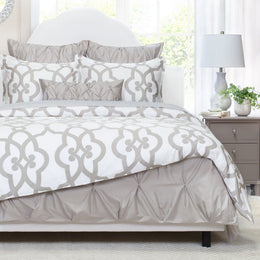 Dove Grey Florentine Sham Pair