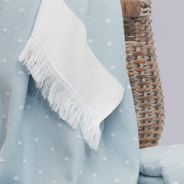 Blue Dot Fouta Towel Resort Bundle (4 Wash + 4 Hand + 4 Bath Towels + 2 Bath Sheets)