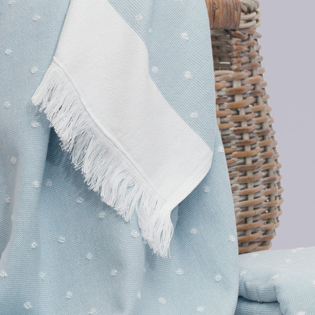 Blue Dot Fouta Towel Resort Bundle (4 Wash + 4 Hand + 4 Bath Towels + 2 Bath Sheets)