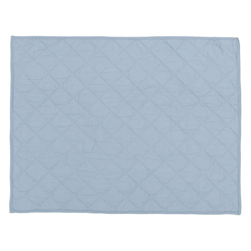 French Blue Diamond Quilt Sham Pair