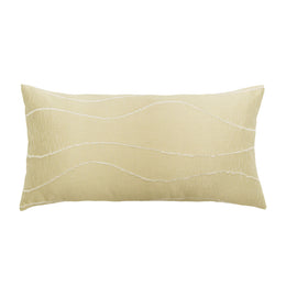 Gold Waves Throw Pillow