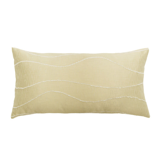 Gold Waves Throw Pillow