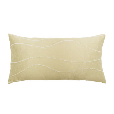 Gold Waves Throw Pillow