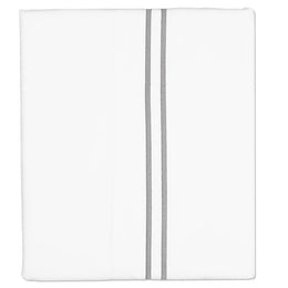 Grey Lines Embroidered Flat Sheet