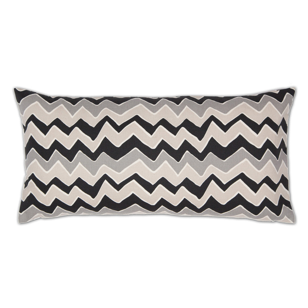 Bedroom inspiration and bedding decor | The Gray and White Chevrons Throw Pillows | Crane and Canopy