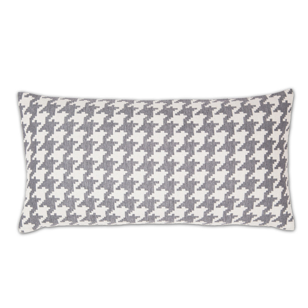 Bedroom inspiration and bedding decor | The Gray and White Houndstooth Throw Pillows | Crane and Canopy