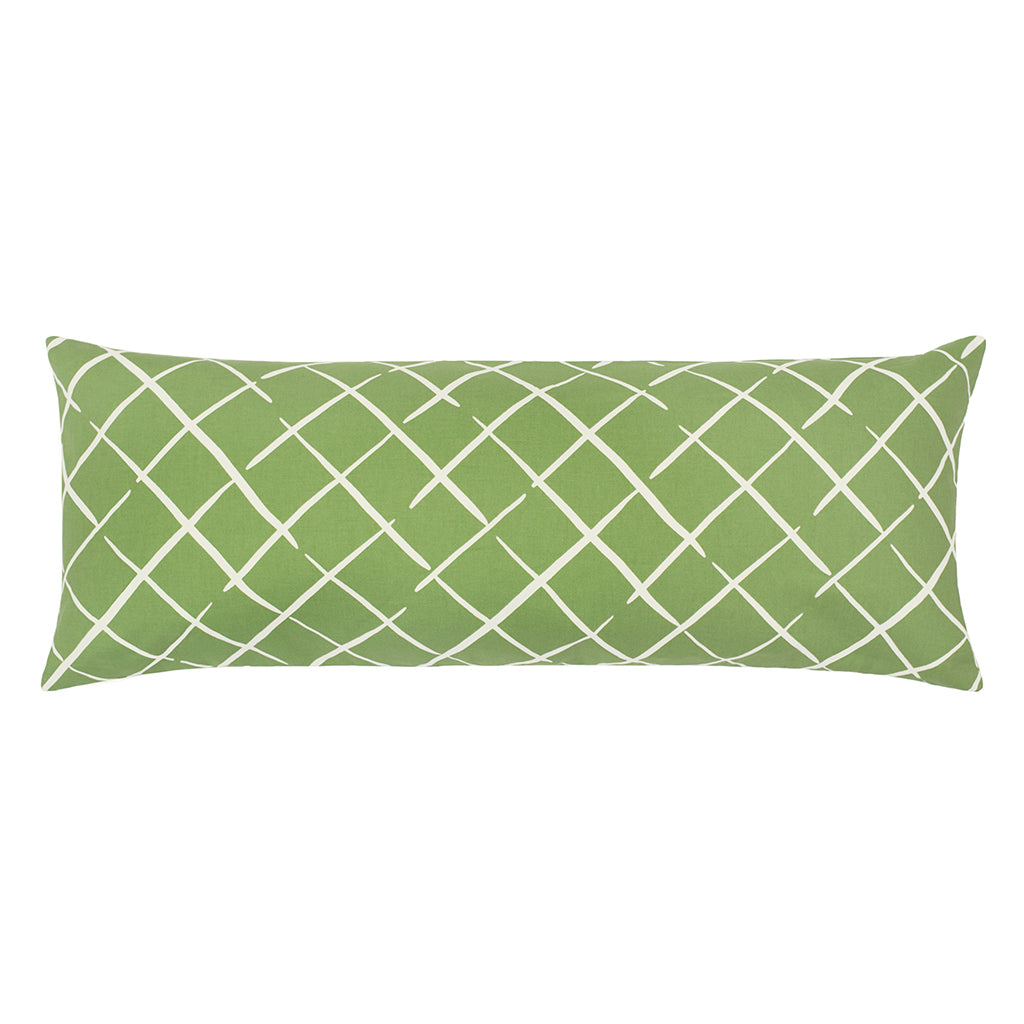 Bedroom inspiration and bedding decor | The Green Diamonds Extra Long Lumbar Throw Pillow Duvet Cover | Crane and Canopy