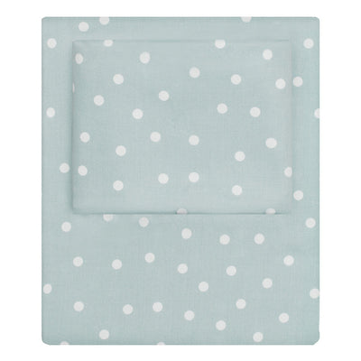 Porcelain Green Polka Dots Flat Sheet