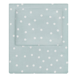 Porcelain Green Polka Dots Sheet Set 2 (Fitted & Pillow Cases)