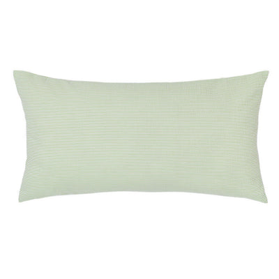 Green Seersucker Throw Pillow