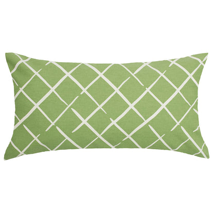 The Green Diamonds Throw Pillow