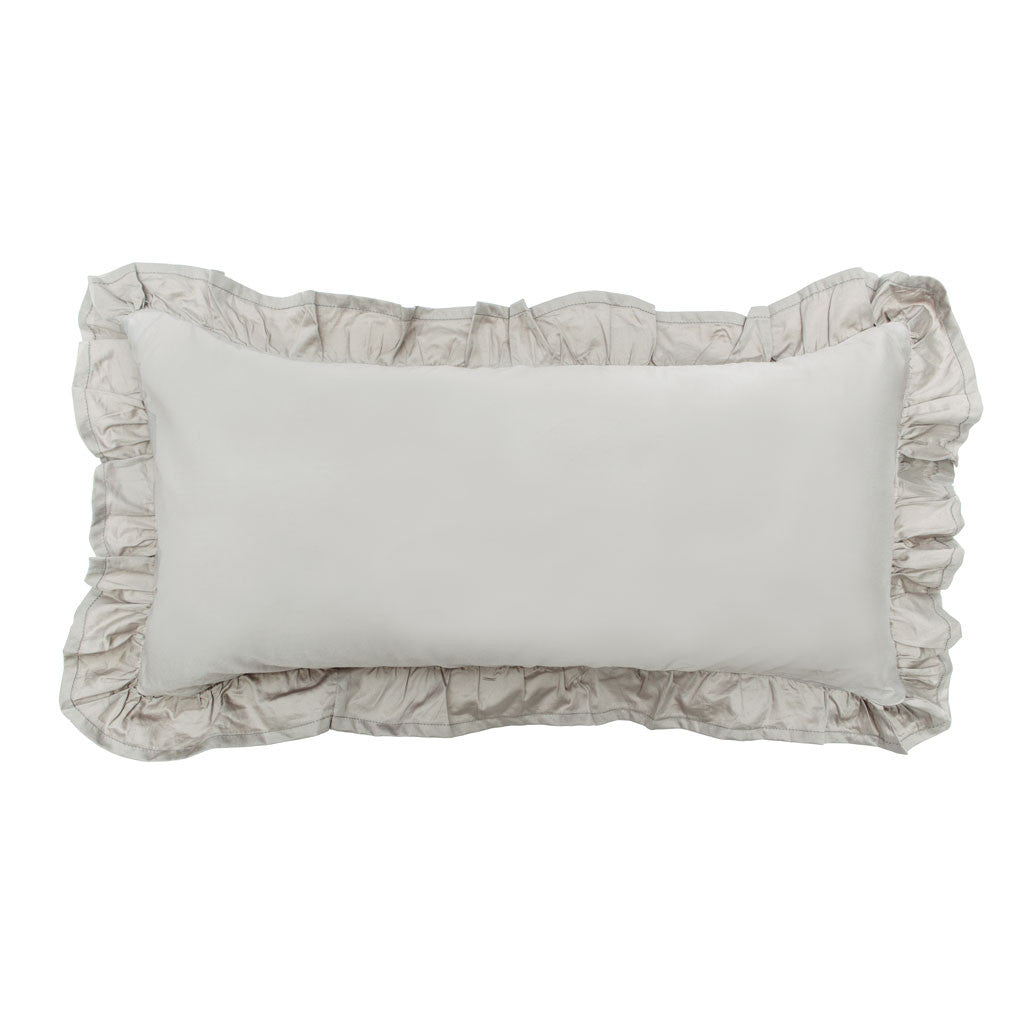 Bedroom inspiration and bedding decor | The Oyster Grey Vienna Throw Pillows | Crane and Canopy