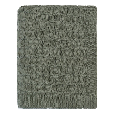 The Grey Circle Knit Throw