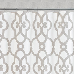 The Dove Grey Florentine Shower Curtain