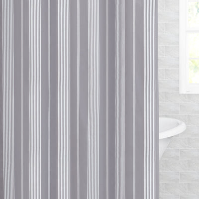 The Grey Seaport Shower Curtain