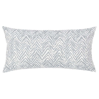 Grey Zebra Chevron Throw Pillow