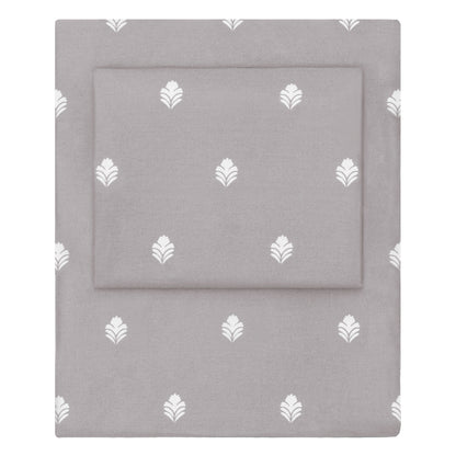The Grey Flora Sheet Set