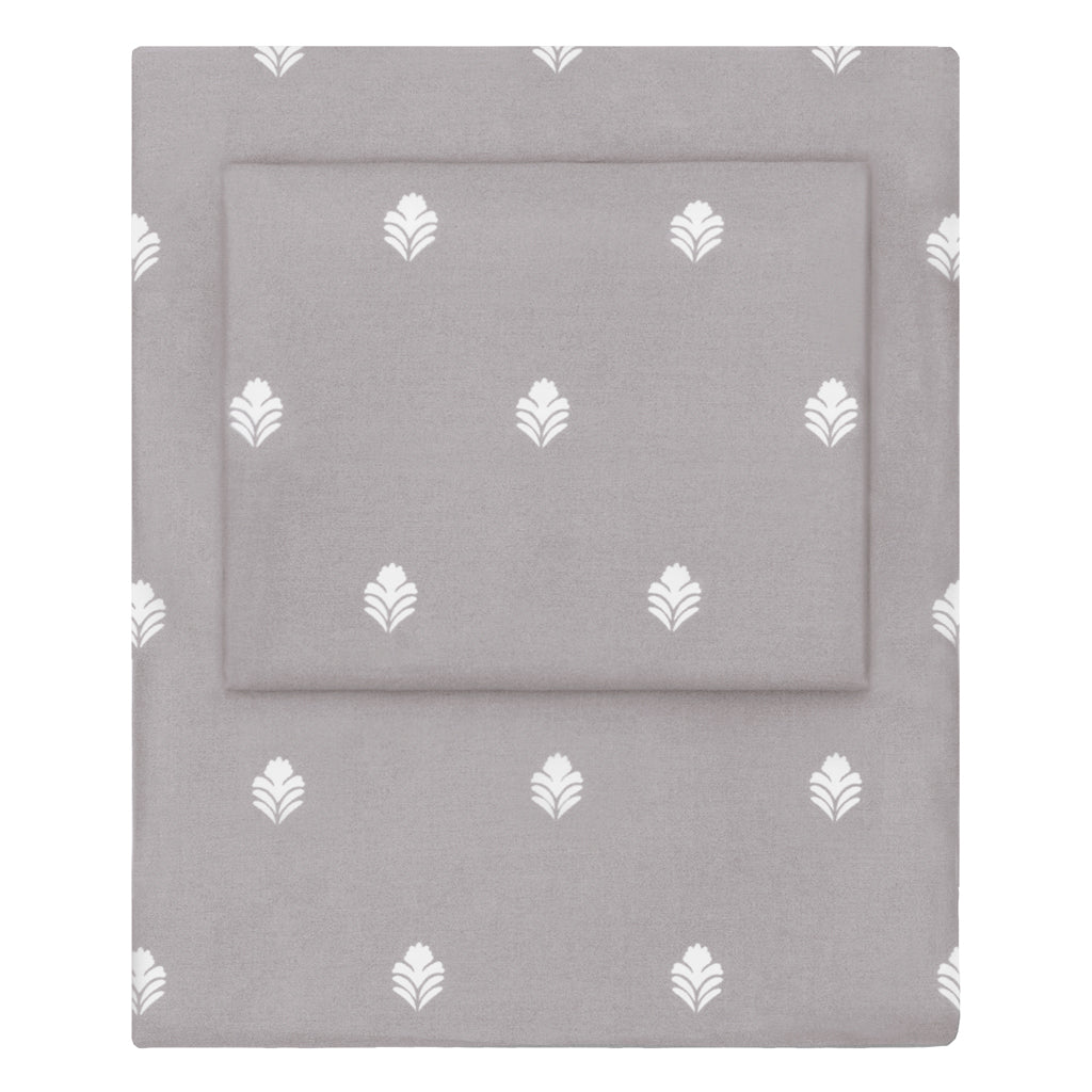 Bedroom inspiration and bedding decor | Grey Flora Sheet Set 2 (Fitted & Pillow Cases)s | Crane and Canopy