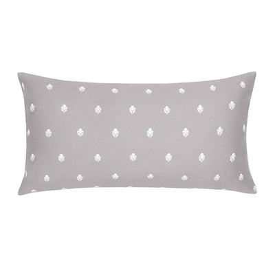 Grey Flora Throw Pillow