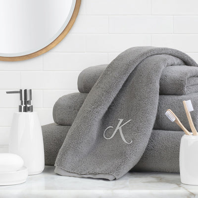 Plush Shadow Grey Towel Essentials Bundle (2 Wash + 2 Hand + 2 Bath Towels)